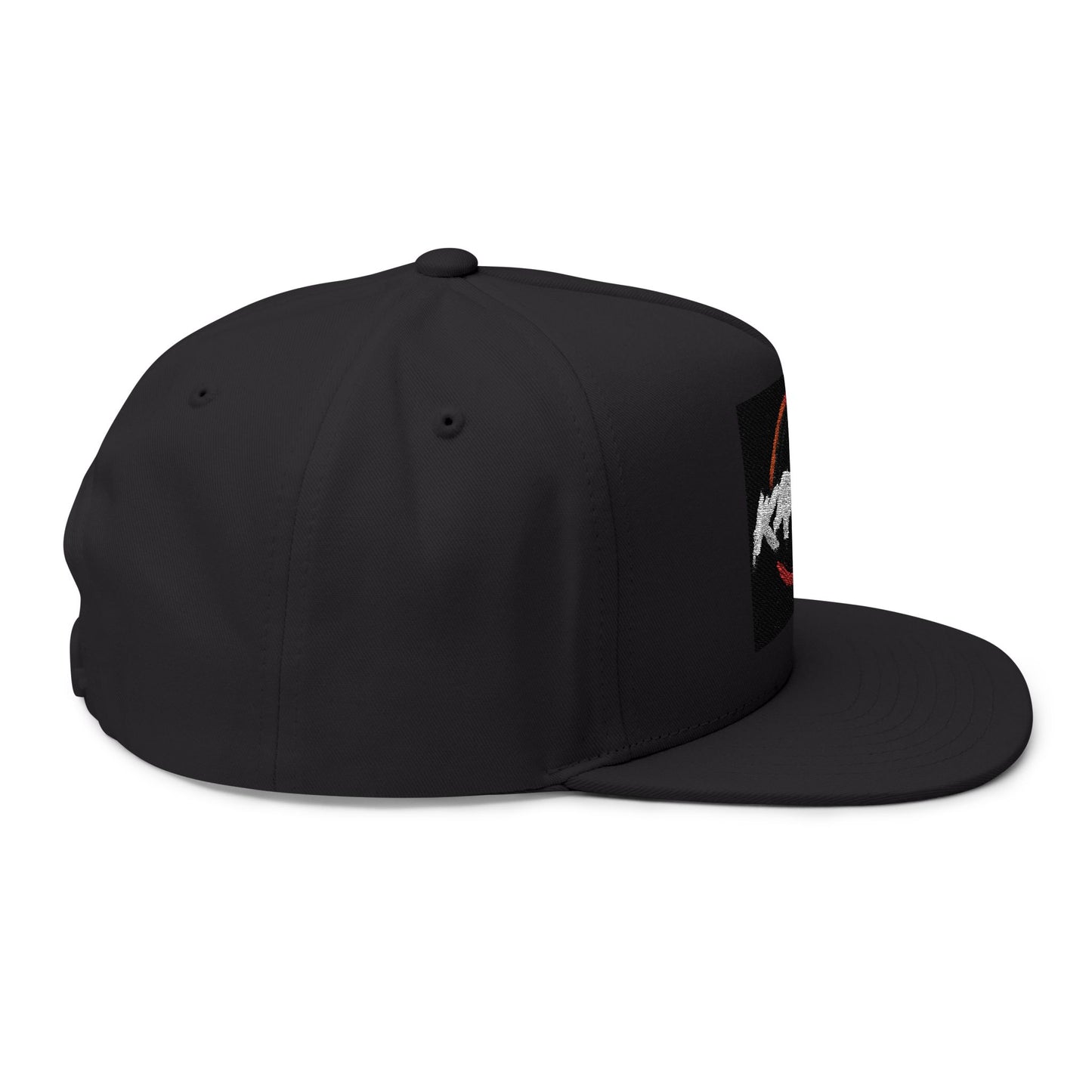 Embroidered Flat Bill Cap — Kanzen Co. Logo Snapback