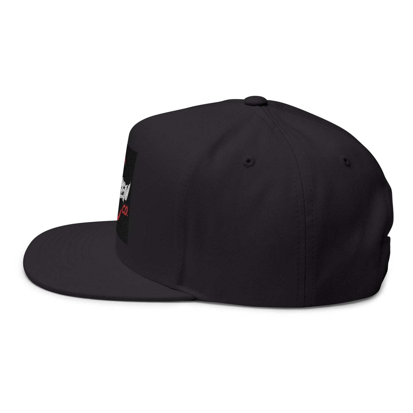 Embroidered Flat Bill Cap — Kanzen Co. Logo Snapback