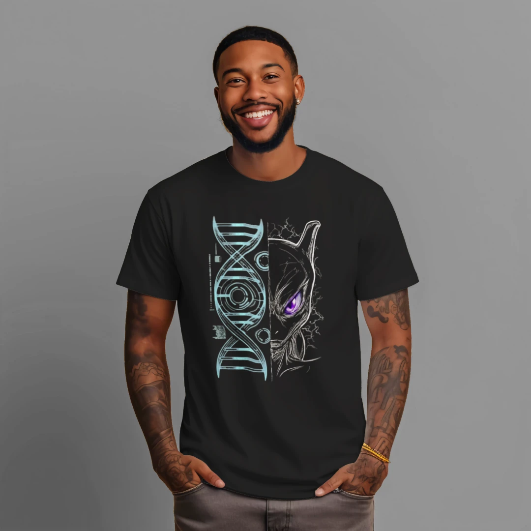 Kanzen Gear | Genetic Divide – Bio Mutation Streetwear Shirt (Purple Core Edition)