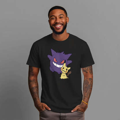 Kanzen Gear | Shadow Duo – Ghost-Type Anime Streetwear Shirt (Phantom Edition)